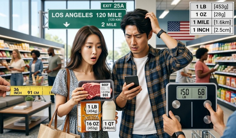 왜 미국만 lb, oz, mile, inch를 쓸까? 한 번에 이해하는 미국 단위 이야기