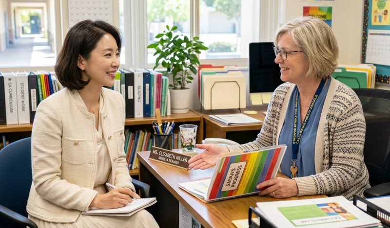 Essential English Expressions for First U.S. School Parent-Teacher Conference